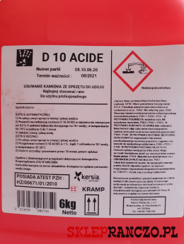 Kwaśny środek D 10 ACIDE 6kg
