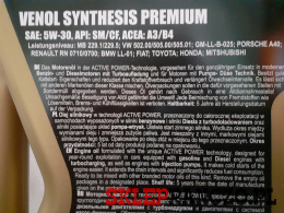 olej wenol synthesis premium 5w30 4l