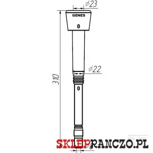 Gumy strzykowe adapt. Alfa Laval 960016, Agromilk-Czechy, Ø 8 mm