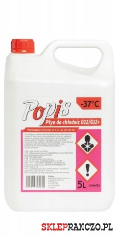 Popis płyn do chłodnic G12/G12+ -37°C